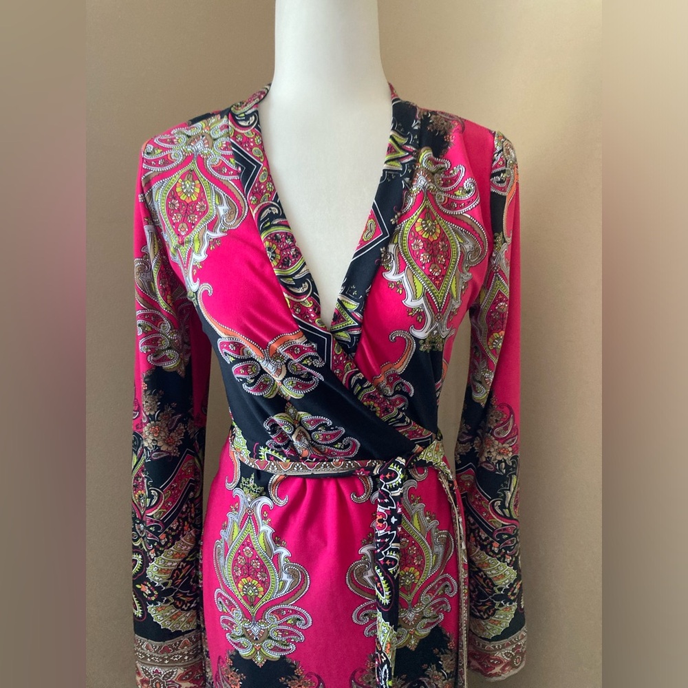 Paisley Wrap Dress